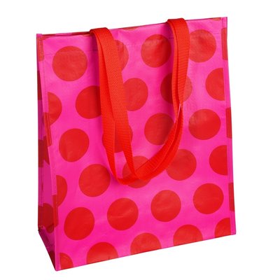 Rex London Shopping bag Spotlight red on pink