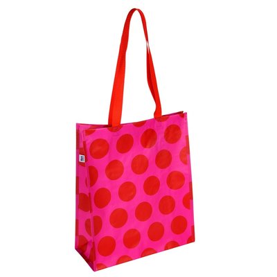 Rex London Shopping bag Spotlight red on pink