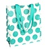 Rex London Shopping bag Spotlight turquoise on cream
