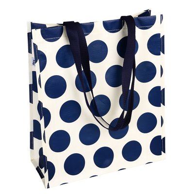 Rex London Shopping bag Spotlight navy on cream