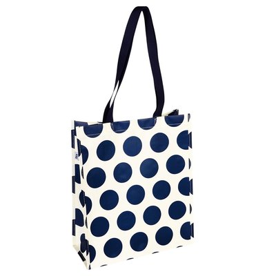 Rex London Shopping bag Spotlight navy on cream