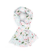 M&K Collection Scarve Ditsy Flower silver