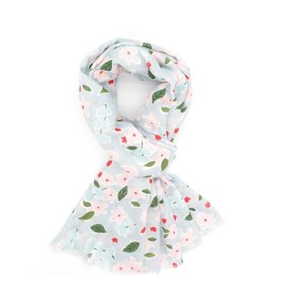 M&K Collection Schal Ditsy Flower silver