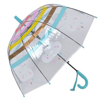 Clayre & Eef Kinder-Regenschirm Clouds blue