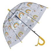 Clayre & Eef Childrens umbrella Happy Rainbows yellow