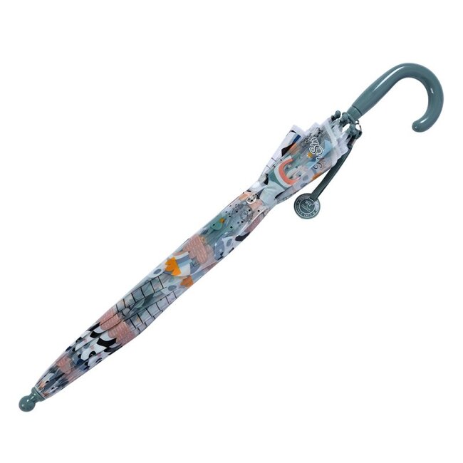 Childrens umbrella Pandas blue