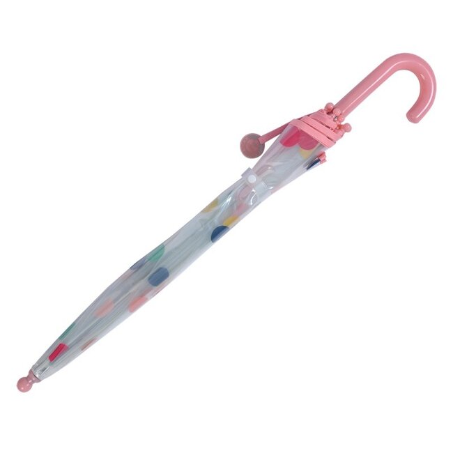 Kinder-Regenschirm Dots pink