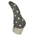 Joya Socken Wollmix extra thick Spots grey/cream