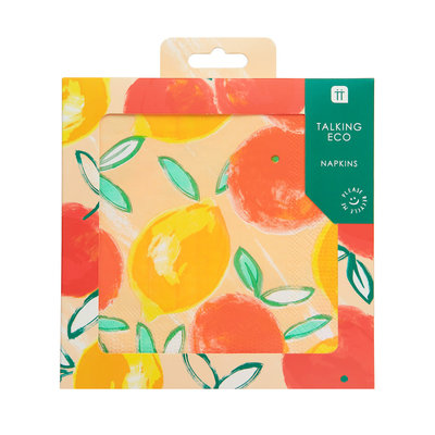 Talking Tables Paper Napkins Eco Citrus Choice 20-Pack