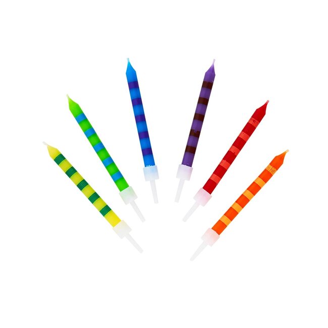 Birthday Candles Striped