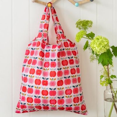 Rex London Foldaway Shopper Recycled Vintage Apple