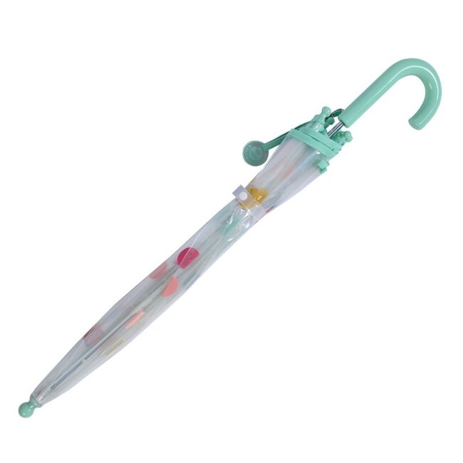 Kinder-Regenschirm Dots green