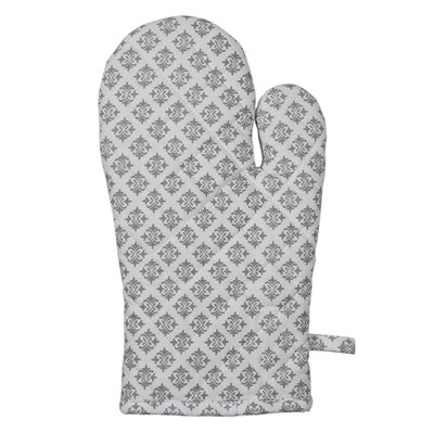 Clayre & Eef Oven mitt Heart grey