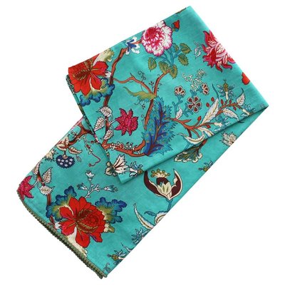 Powell Craft Scarve Cotton Exotic Bird teal
