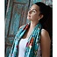 Schal Cotton Exotic Bird teal
