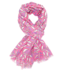 M&K Collection Scarve Funky Leaves hot pink