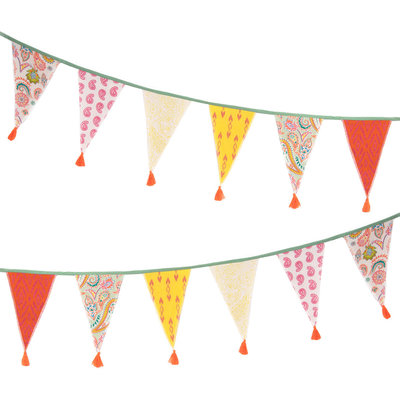 Talking Tables Bunting Fabric Boho Paisley