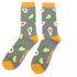 Miss Sparrow Mens Socks Bamboo Avocados grey