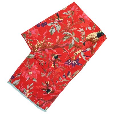 Powell Craft Scarve Cotton Exotic Bird red