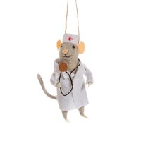 Sass & Belle Christmas hanger Doctor Mouse