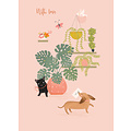 Otter House Card Olive & Wilma Cat and Dog