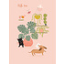 Otter House Card Olive & Wilma Cat and Dog