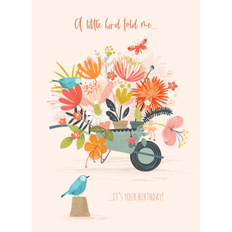 Otter House Karte Olive & Wilma Flower Cart