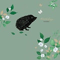 Otter House Card Brush & Ink Hedgehog