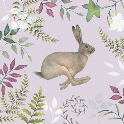 Otter House Karte Vintage Garden Hare