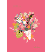 Otter House Card Olive & Wilma Flower Bunch