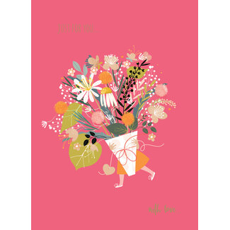 Otter House Karte Olive & Wilma Flower Bunch