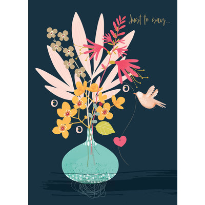 Otter House Card Olive & Wilma Flower Vase