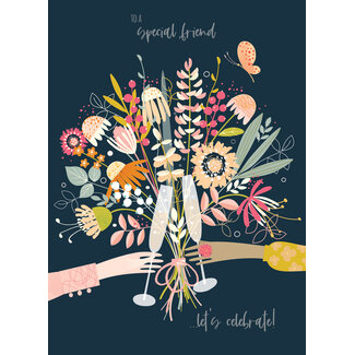 Otter House Card Olive & Wilma Flower Celebration