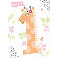 Otter House Card Rainbow Pops 1st Birthday Giraffe