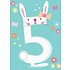 Otter House Karte Rainbow Pops 5th Birthday Rabbit