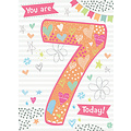 Otter House Karte Rainbow Pops 7th Birthday You are