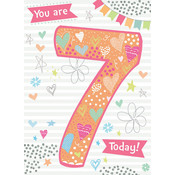 Otter House Card Rainbow Pops 7th Birthday You are