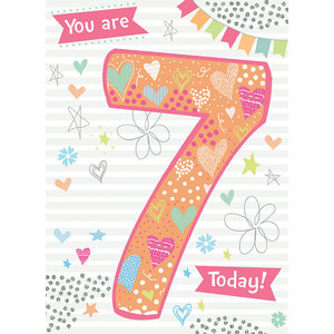Otter House Card Rainbow Pops 7th Birthday You are