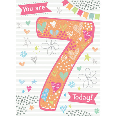 Otter House Card Rainbow Pops 7th Birthday You are