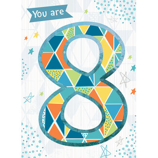 Otter House Karte Rainbow Pops 8th Birthday You are