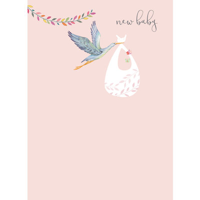 Otter House Card Special Occasions New Baby Girl