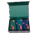 Miss Sparrow Giftbox Männer-Socken Bamboo Foxes