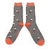 Miss Sparrow Mens Socks Bamboo Cute Owls grey