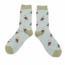 Miss Sparrow Socken Bamboo Cute Owls duck egg