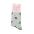 Miss Sparrow Socks Bamboo Cute Owls duck egg