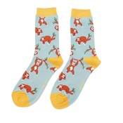 Miss Sparrow Socken Bamboo Sloths duck egg