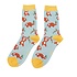 Miss Sparrow Socks Bamboo Sloths duck egg