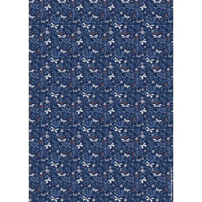 Otter House Giftwarp & Tags Oriental blue