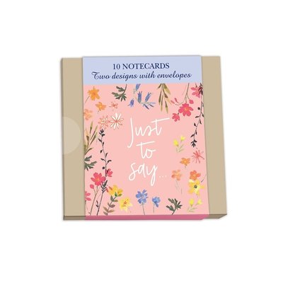 Otter House Notecard Pack Square Floral Notes