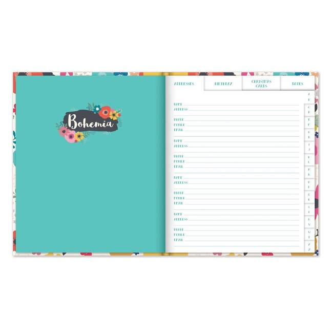 Address Book Bohemia Flowers